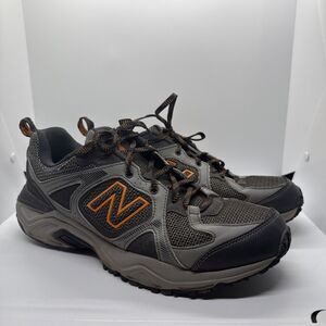 New Balance 481v3 All Terrain Trail Shoes Mens 10.5 4E MT481LC3 Gray Orange
